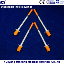 Seringues d&#39;insuline jetables de seringues d&#39;insuline de 1cc 1cc seringues d&#39;insuline de 0.3cc (ENK-YDS-050)